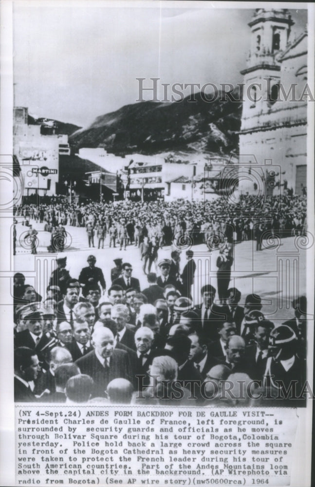 1964 France President Charles de Gaulle Tou - Historic Images