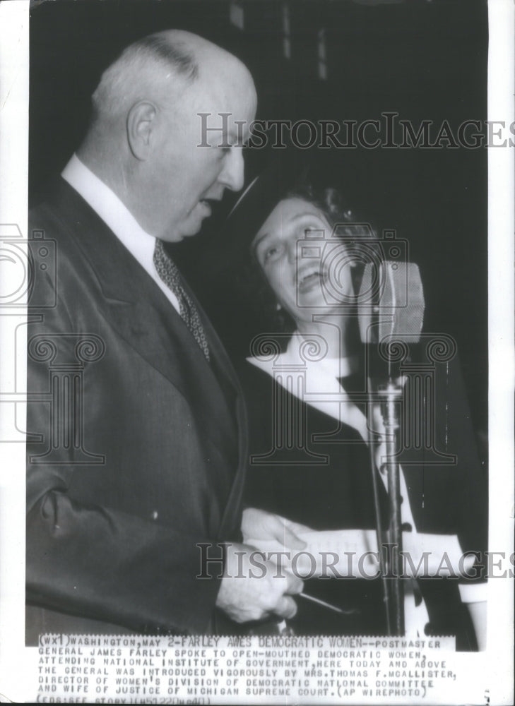 1940 Press Photo Postmaster General James Farley Democr- RSA26433 - Historic Images