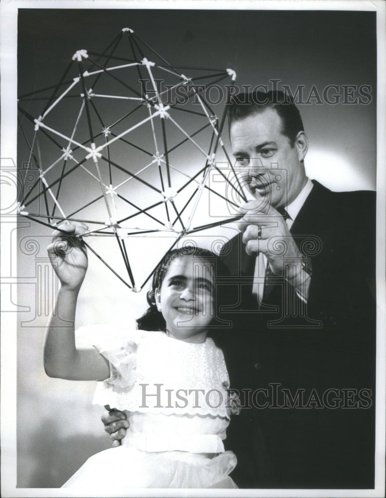 1960 Hugh Downs Daughter Deirdre program Wo - Historic Images