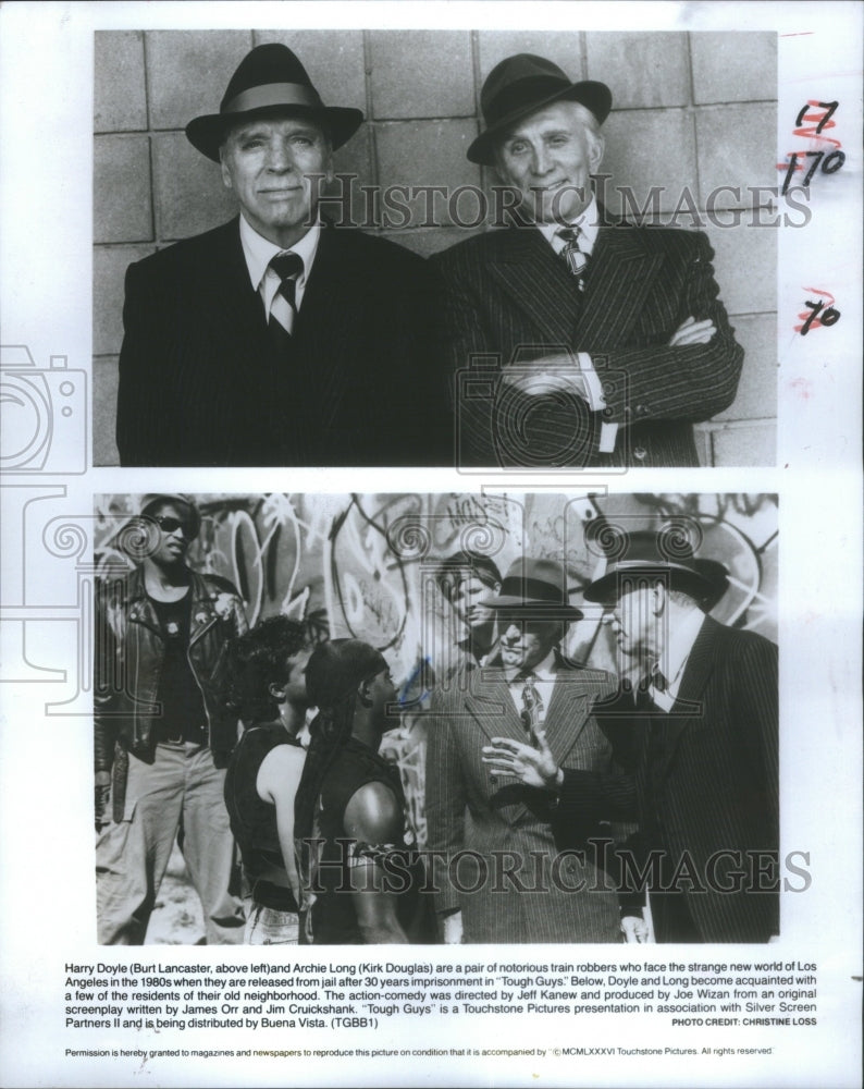 1986 Harry Doyle Kirk Douglas Scenes &quot;Tough - Historic Images