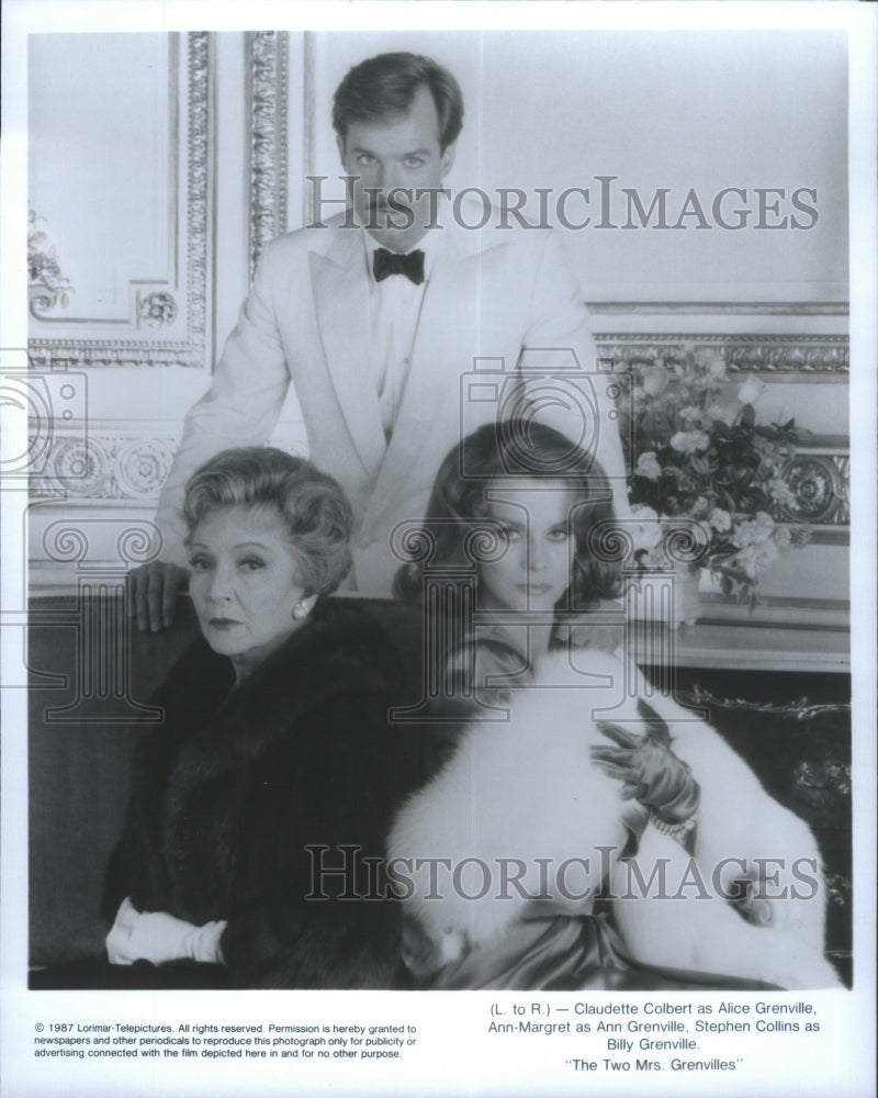 1987 Press Photo Claudette Colbert Alice Grenville Ann- RSA26987 - Historic Images