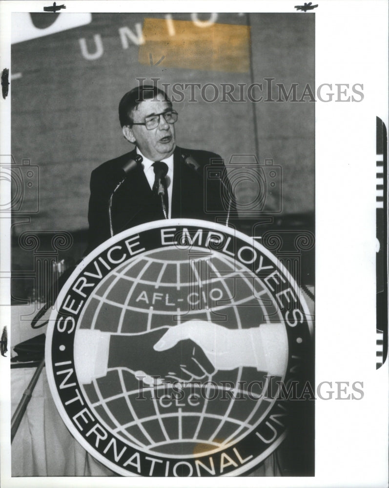 1984 Lane Kirkland President AFL-CIO Servic-Historic Images