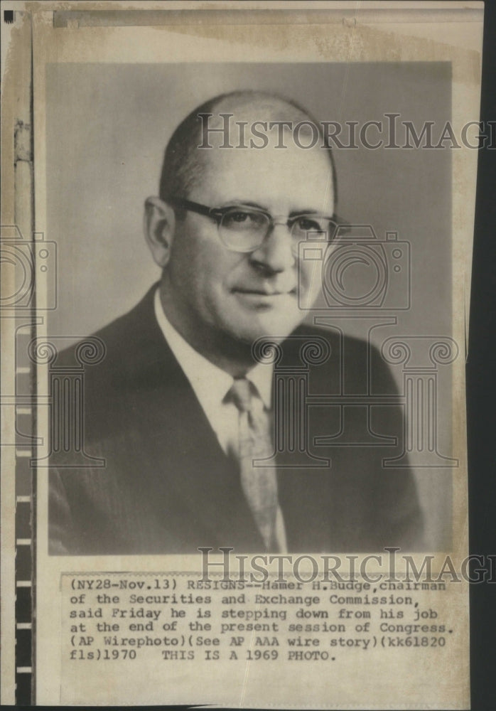 1969 Hamer Budge,US Securities and Exchange - Historic Images