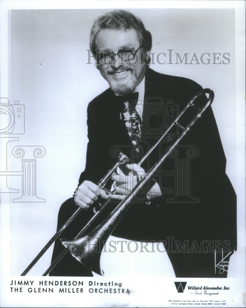 1977 Press Photo Jimmy Henderson/Jazz Trombonist/The Gl - Historic Images