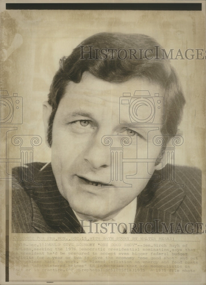 1975 Press Photo Birch Bayh Lana Democratic Nomination- RSA27371 - Historic Images