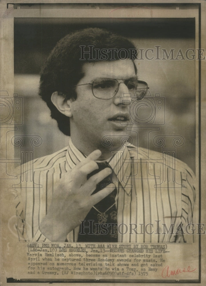 1975 Marvin Hamlisch Music Oscars Winner - Historic Images