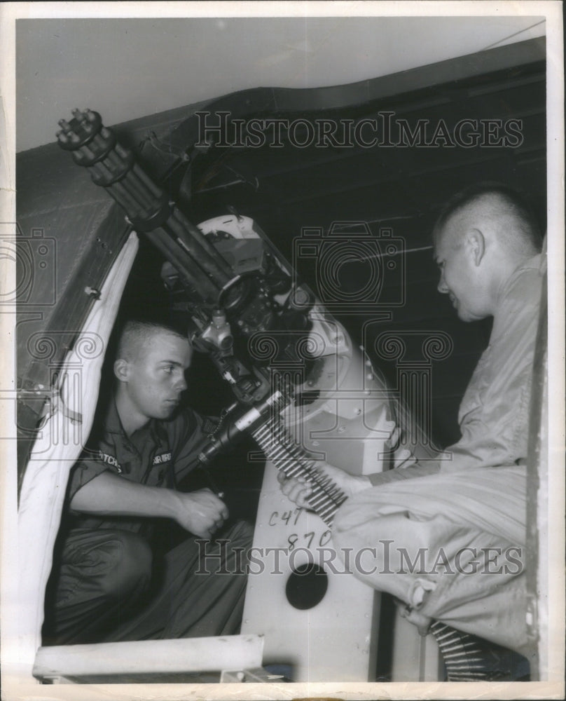 1966 Press Photo 7.62 mm cannon Air Force AC-47 Dragon-- RSA27645- Historic Images