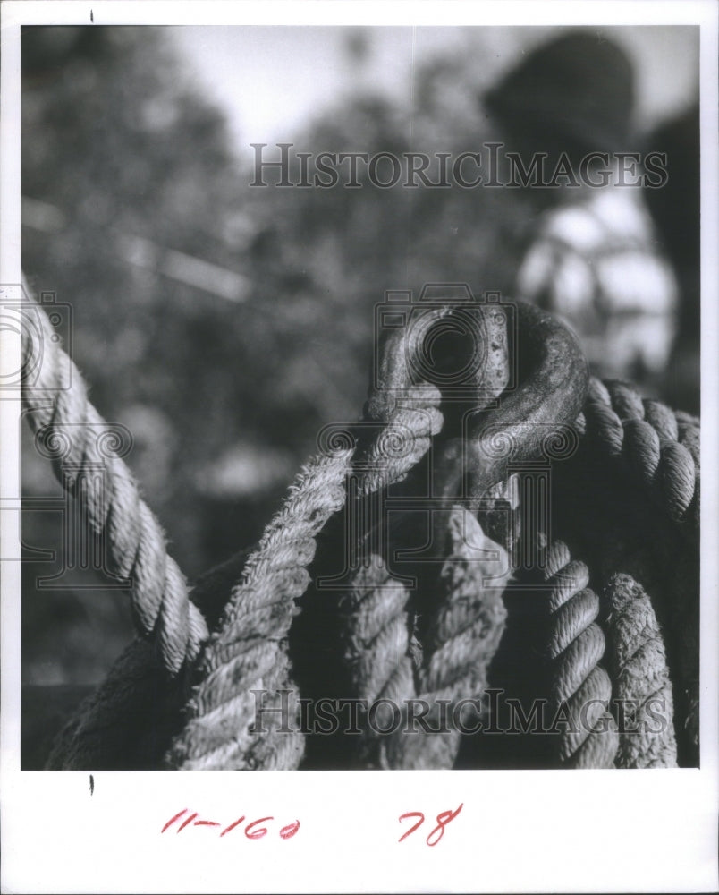 1966 Rope Iron ring Post Ed Foster Snap St - Historic Images