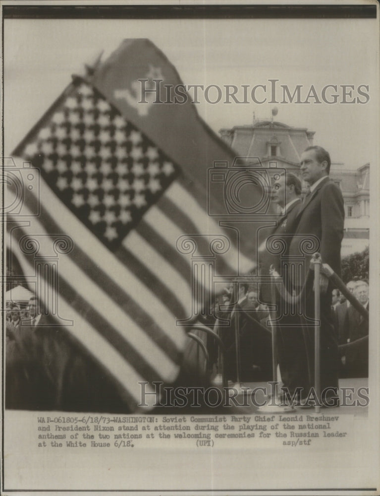 1973 President Nixon and Communist Leader B - Historic Images