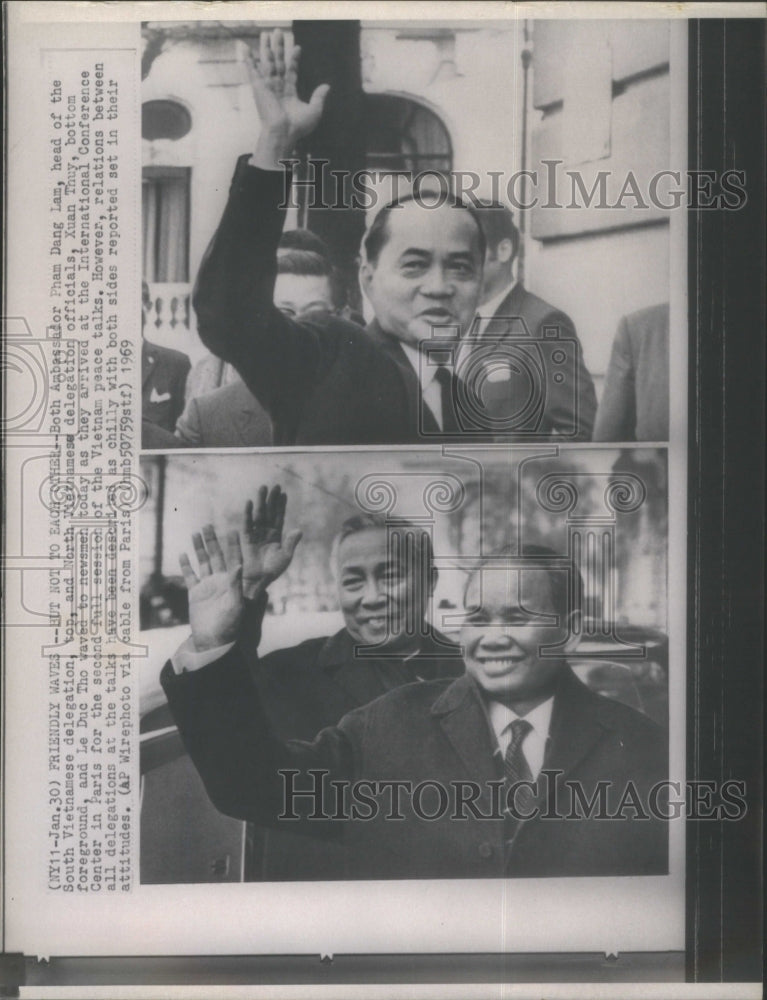 1969 Press Photo Ambassador Lam South Vietnam delegatio- RSA28301- Historic Images