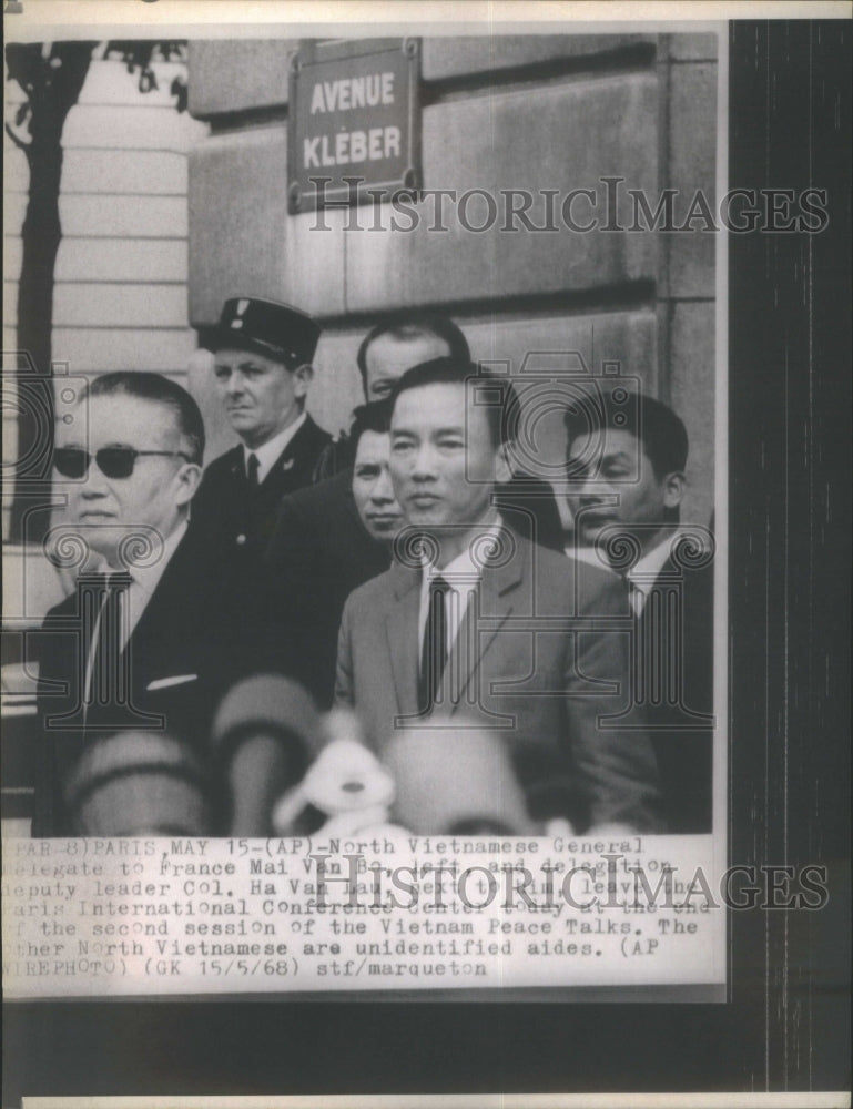 1968 Press Photo Paris Conference Vietnam Peace Talks D- RSA28323 - Historic Images