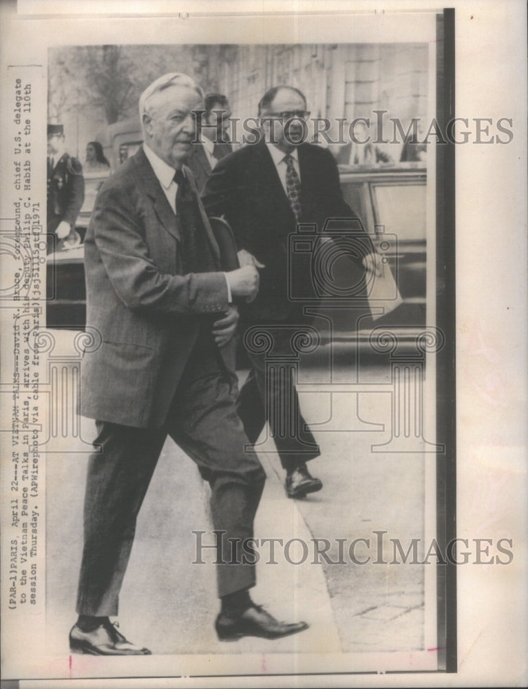 1971 Press Photo David K. Bruce/American Diplomat/Ambas- RSA28335 - Historic Images