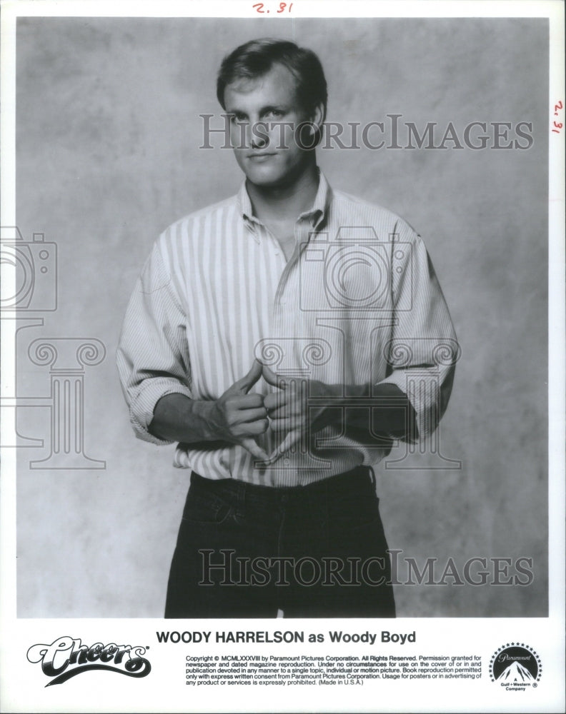 1995 Cheers Series Actor Harrelson Promo - Historic Images