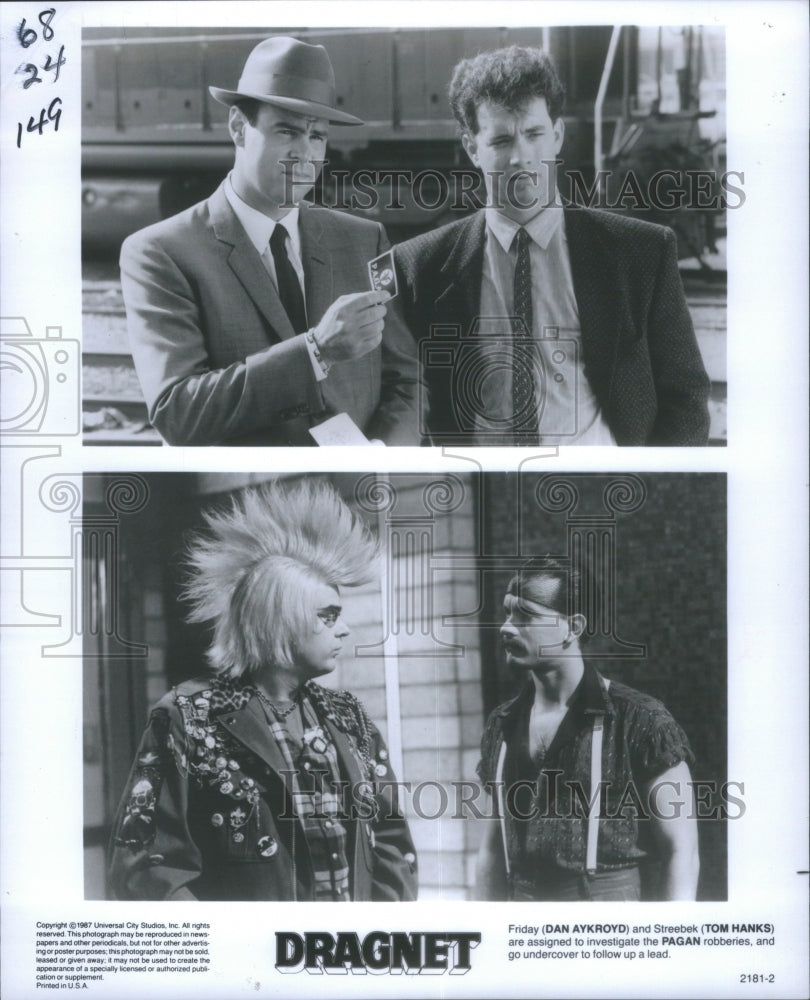 1988 Dragnet Film Actors Aykroyd Hanks - Historic Images