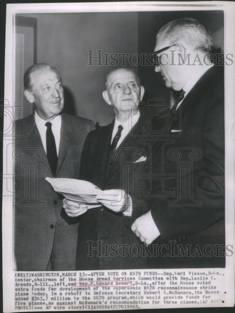 1963 Press Photo US House Armed Services Committee/RS70- RSA28551 - Historic Images