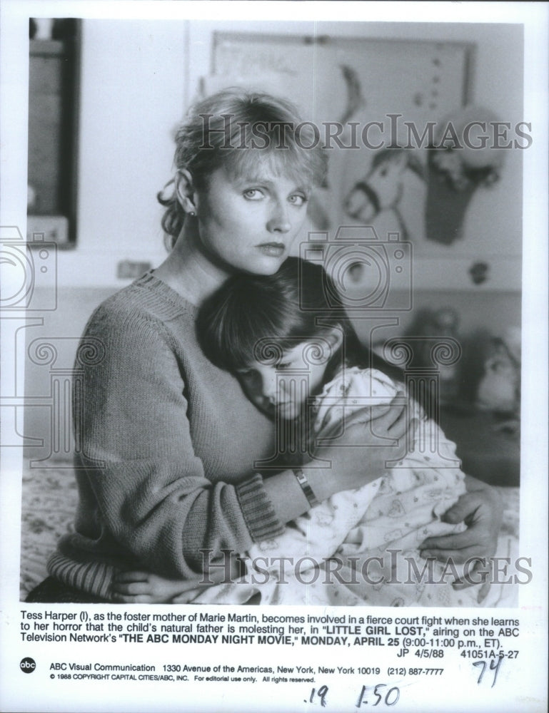 1988, Tess Harper Actress Marie Martin Littl- RSA28567 - Historic Images