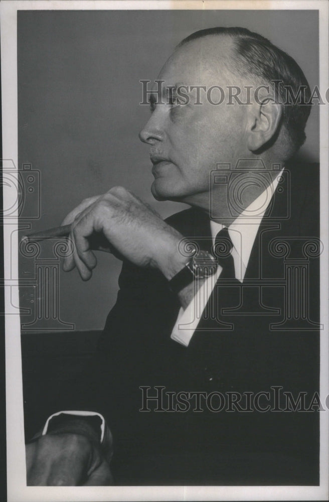 1958 Press Photo Grayson Louis Kirk Columbia University- RSA28597 - Historic Images