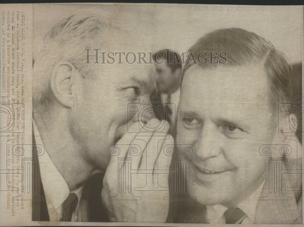 1968 Press Photo Dewey Follett Bartlett politics Miami- RSA28683 - Historic Images