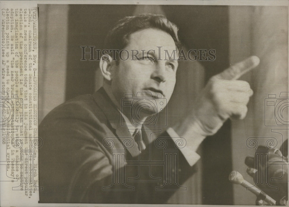 1968 Senator Birch Bayh Washington Election-Historic Images