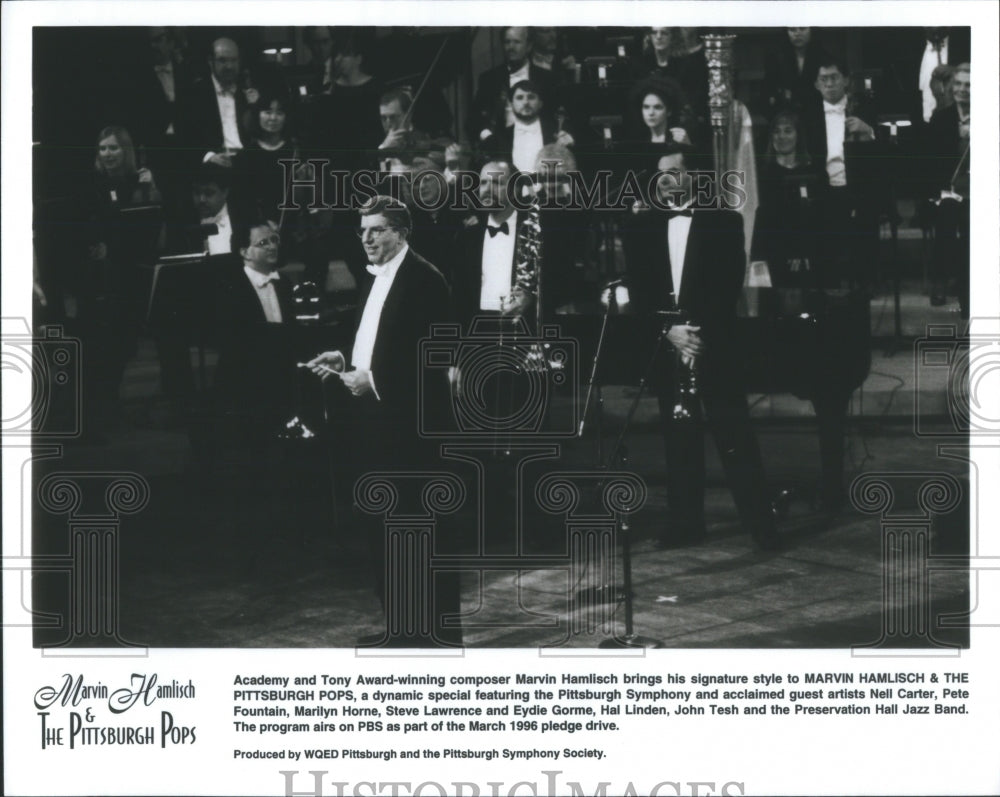 1996 Marvin Hamlisch Pittsburgh Pops Steve - Historic Images