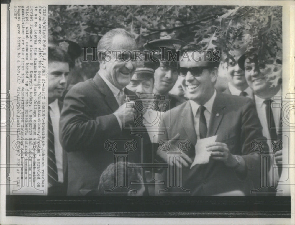 1967 Press Photo United States President Lyndon Johnson- RSA29499 - Historic Images