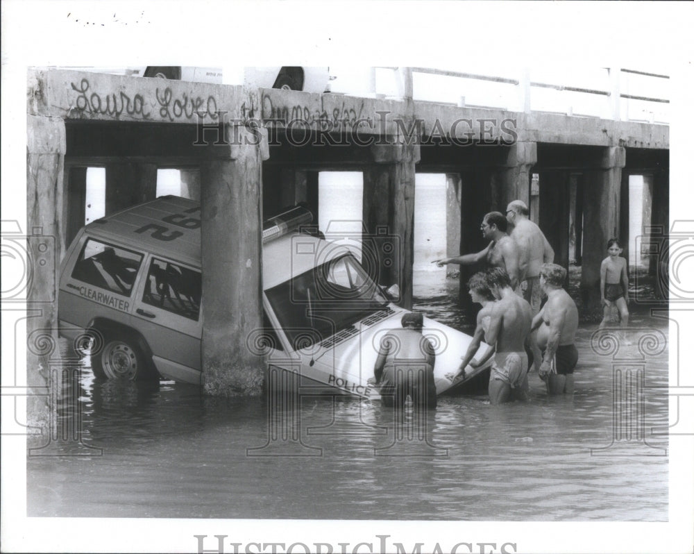 1985 Clearwater Florida Police Vehicle Acci - Historic Images