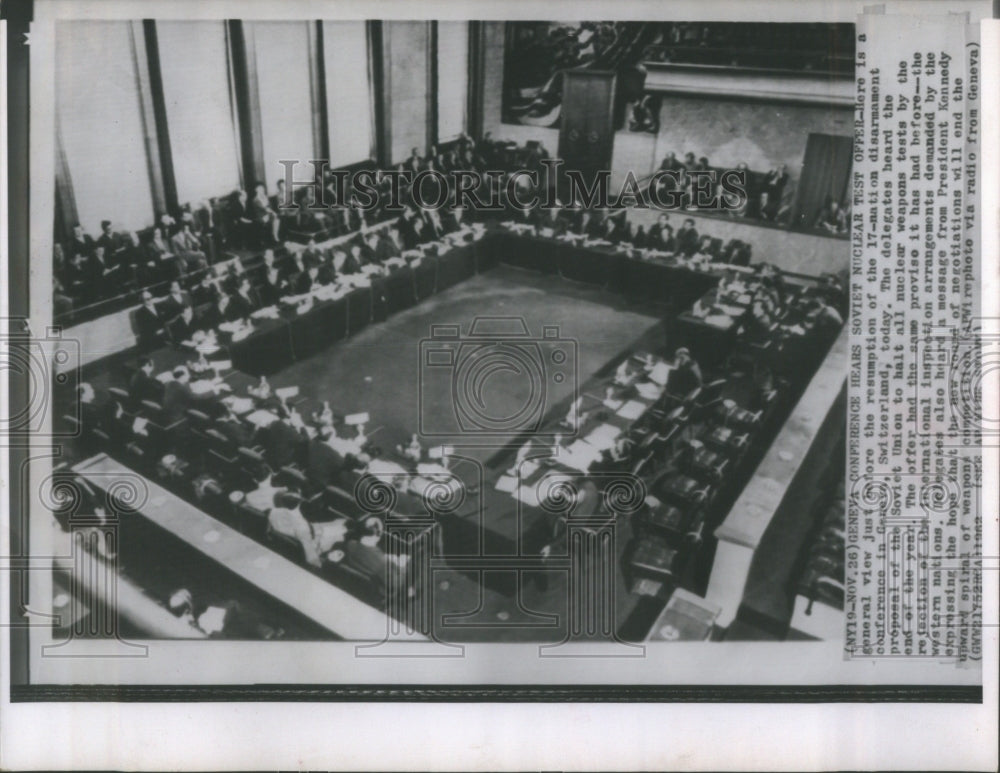 1962 Nation Disarmament Conference - Historic Images