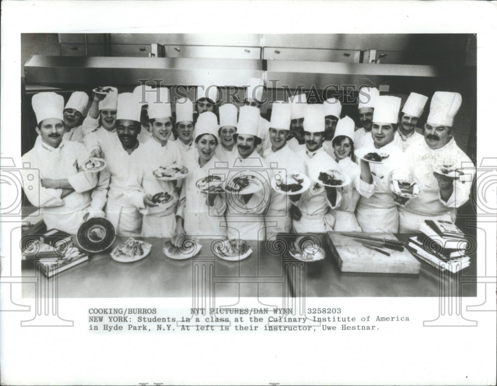 1982 Students Culinary Institute of America - Historic Images