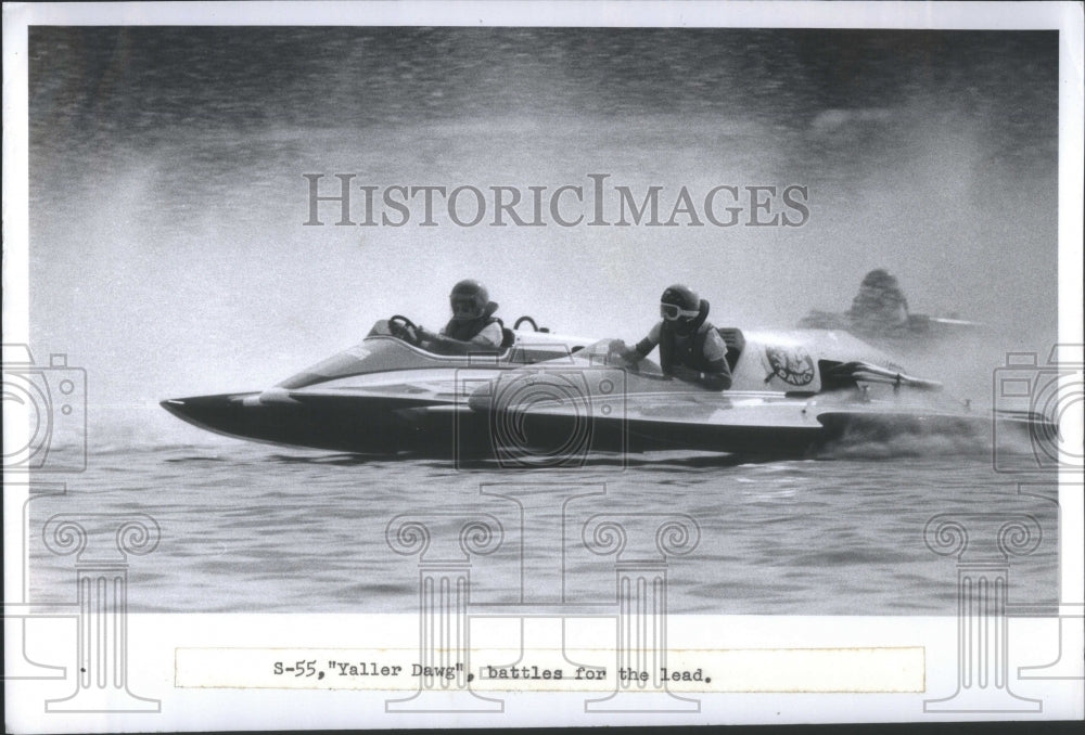 1982 Race Boat S-55, Yaller Dawg Battles Fo - Historic Images