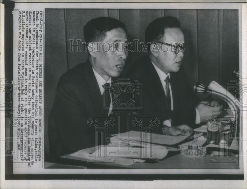 1968 Nguyen Thanh Le Vietnamese peace North-Historic Images