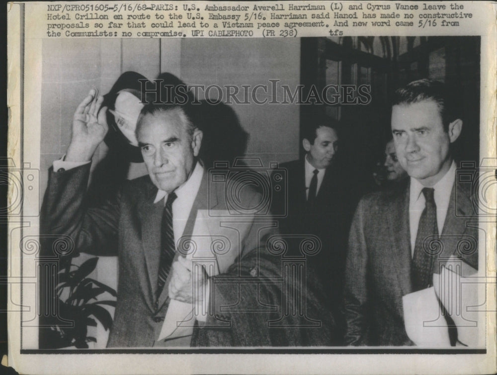 1968 Press Photo Averell Harriman US Ambassador- RSA30339 - Historic Images