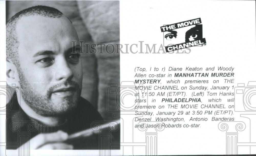 1995 Press Photo Tom Hanks Philadelphia Diane Woody- RSA30415 - Historic Images