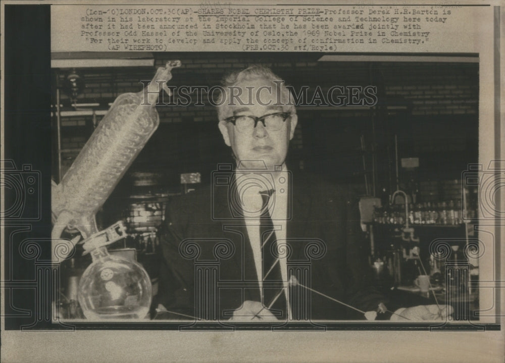 1969 Professor Dersk HR Barton Imperial lab-Historic Images