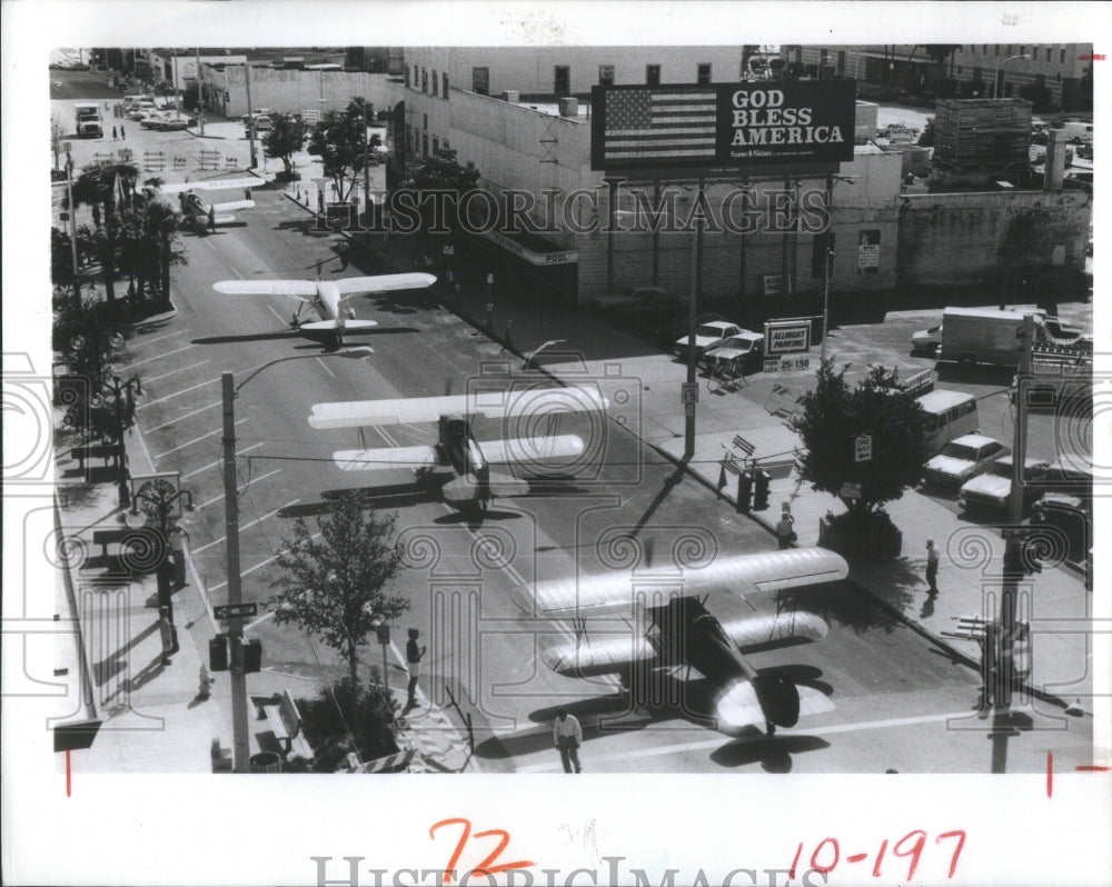 1982 4 Antique Planes Rolled Toward Jannus - Historic Images