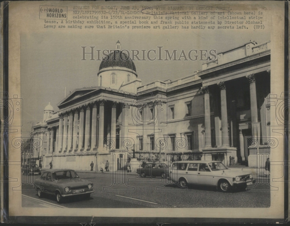 1974 Britain National Gallery art spring - Historic Images