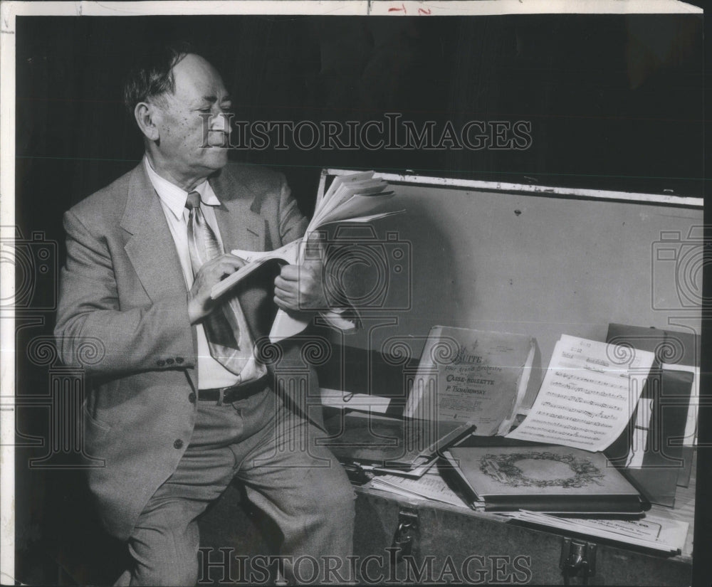 1954 Marcel Weber symphony librarian-Historic Images