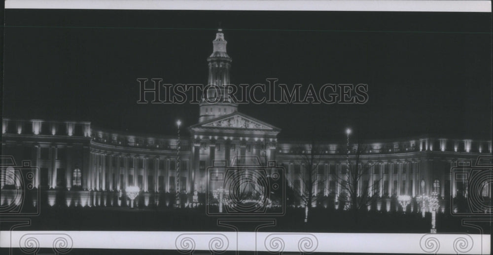 Press Photo Denver Colorado building Christmas County- RSA31715- Historic Images