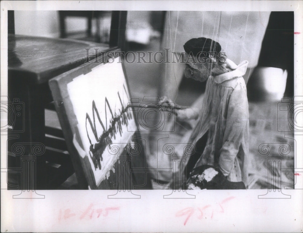 1962 Press Photo Elsie tedford puppet puppeteer town - Historic Images