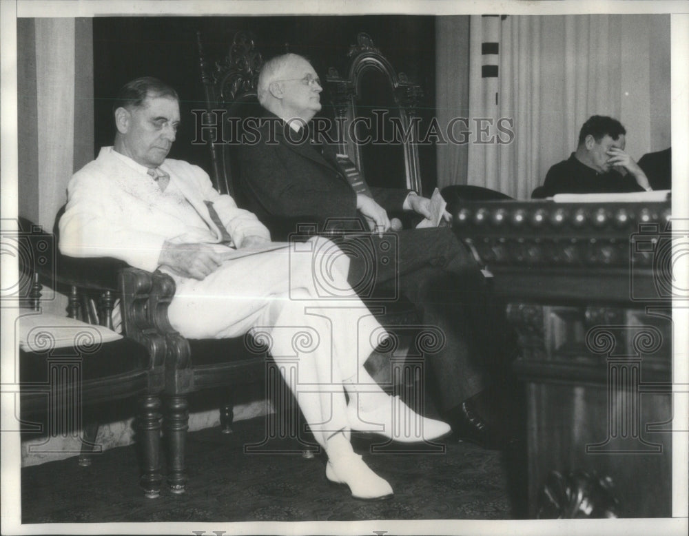 1933 Press Photo Annual governors conference chamber- RSA32127 - Historic Images