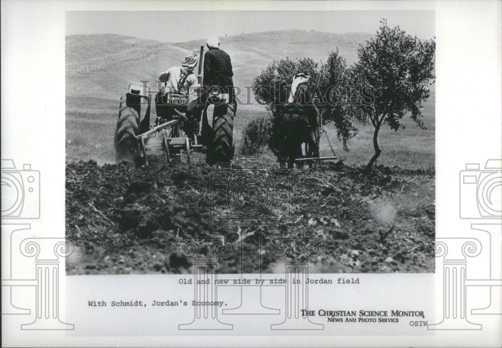 Jordon field Schmidt farm tractor machine - Historic Images