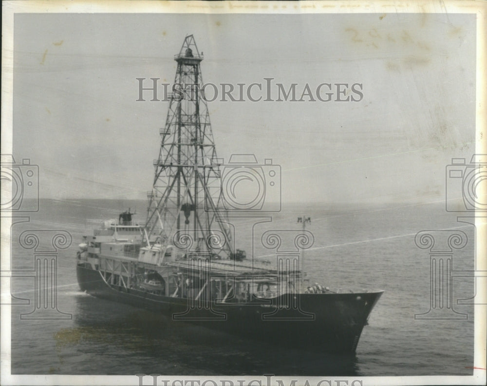 1971 Glomar challenger Mexico vessel gulf - Historic Images