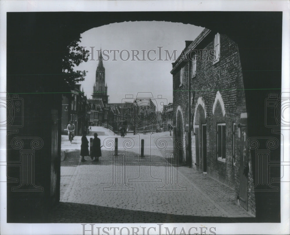 1972 Canal Dutch Town Delta Rotterdam Stone-Historic Images