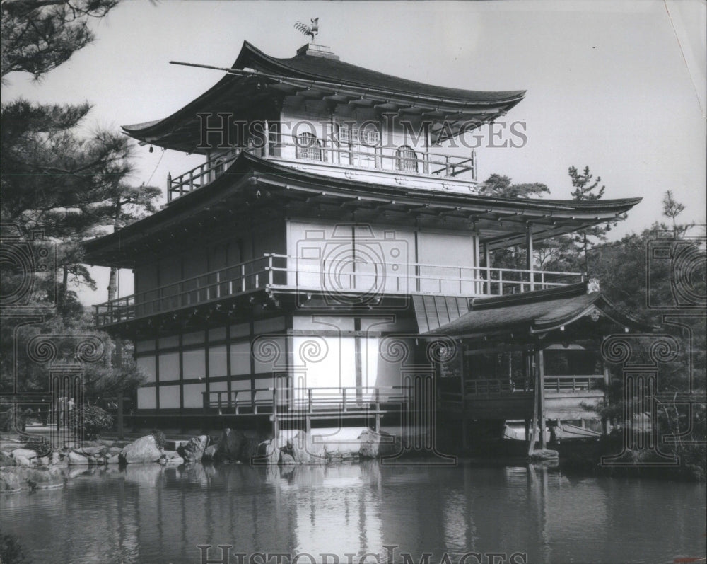 1976 Kinkaku-Ji -Rokuon-Ki Zen Budhist Temp - Historic Images