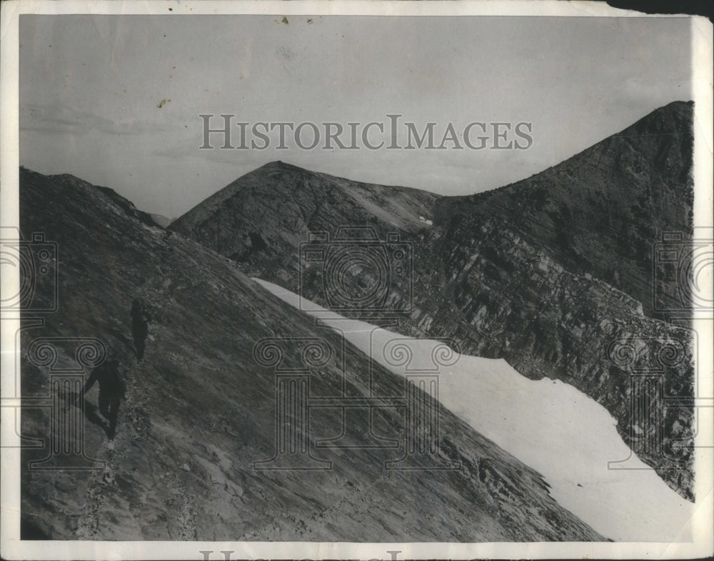 1930 Press Photo Hiking Forest Montana Mission Mountain- RSA32527 - Historic Images