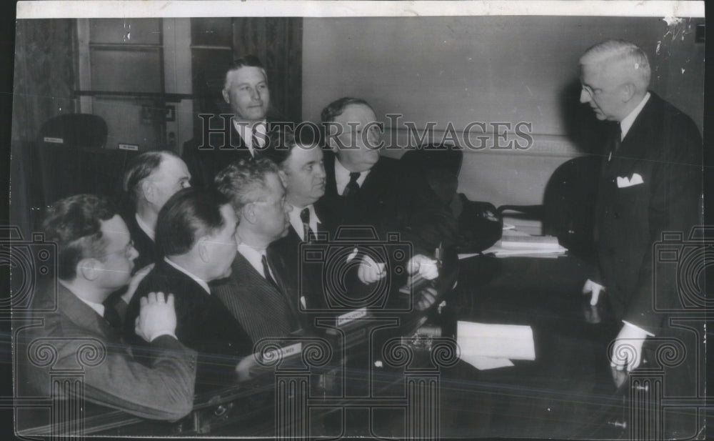 1940 Press Photo Gov Nels Smith Gov Phillips political- RSA32643 - Historic Images