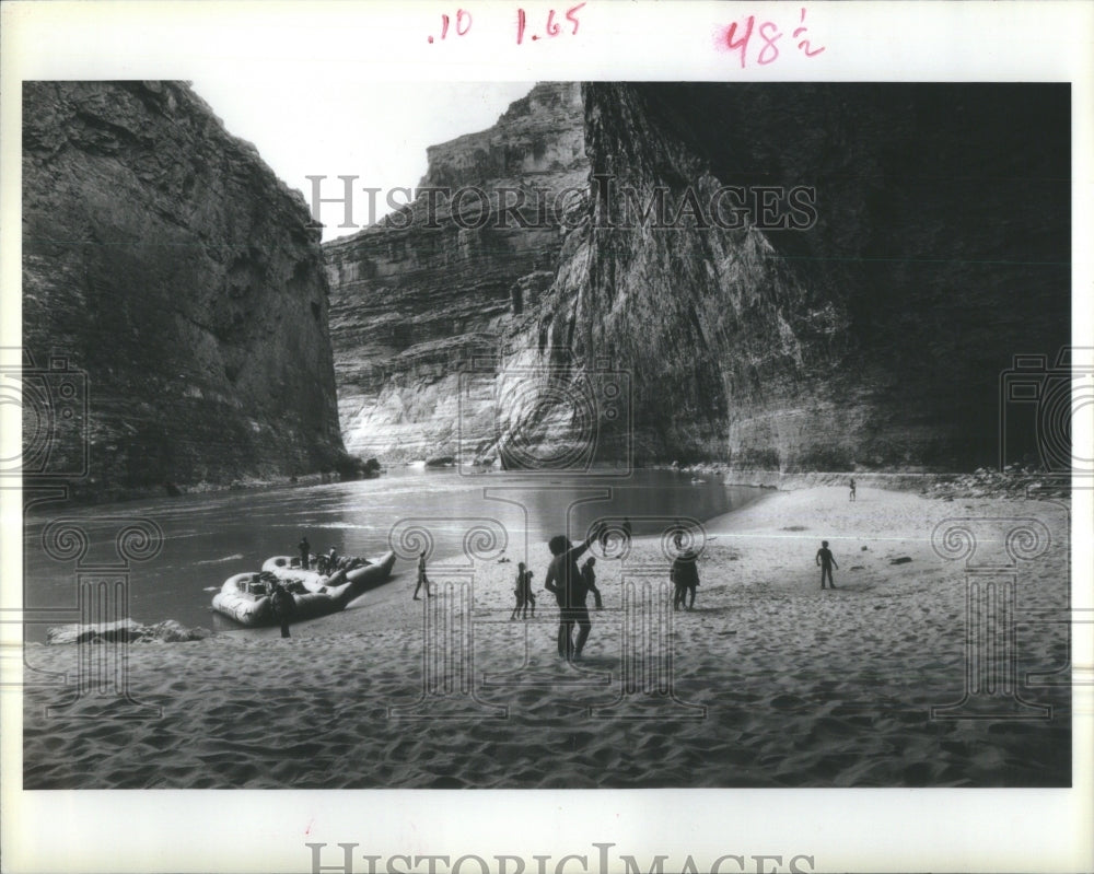 1985 Giant redwell cavern Colorado River - Historic Images