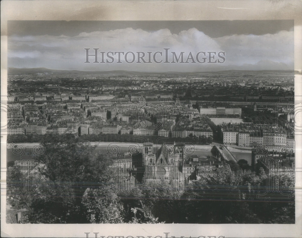 1942 French City Lyon France - Historic Images