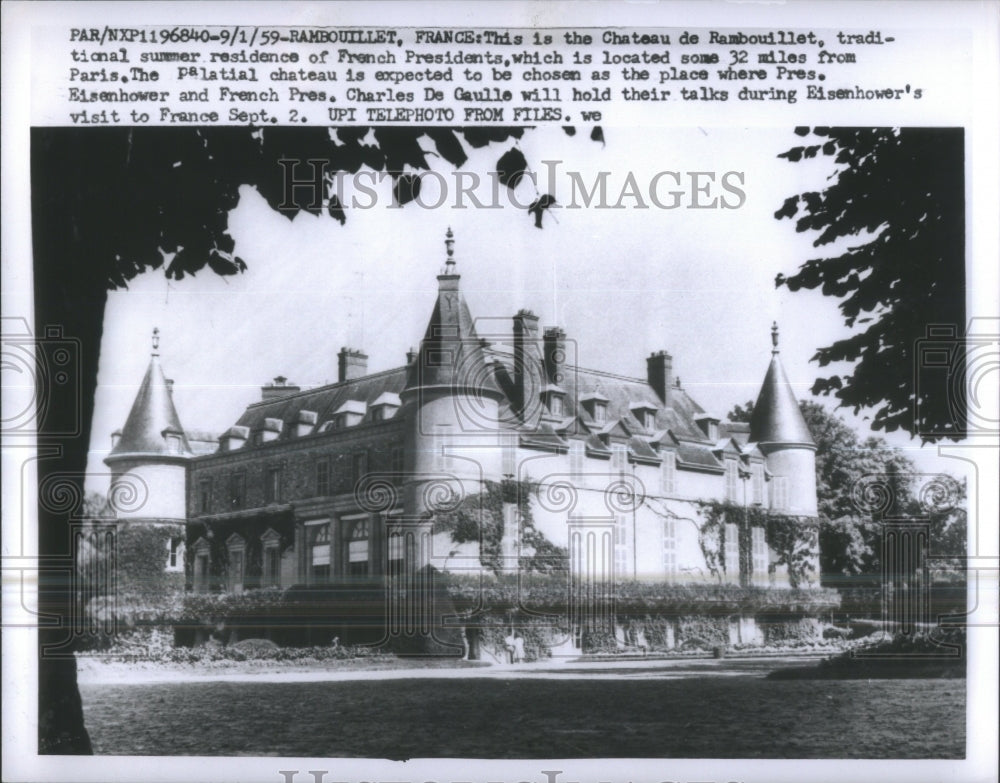 1959 Chateau De Rambouillet-Traditional Sum - Historic Images