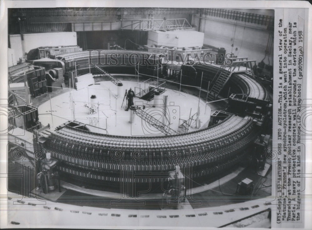 1958 Saturne French Synchro-Cyclotron - Historic Images