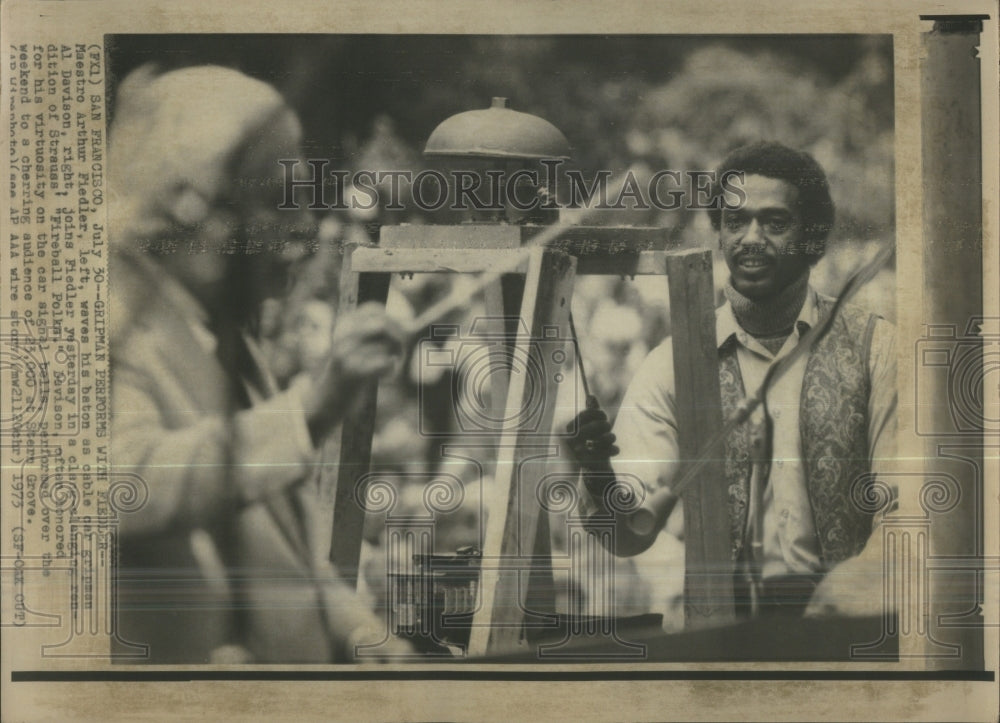 1973 Maestro Arthur Fiedler Wave-Baton Cabl - Historic Images